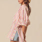 SO ME Multicolored Stripe Button Down Shirt