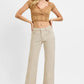 RISEN Full Size Tummy Control Mid Rise Ankle Straight Jeans Plus Size