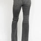 Judy Blue Full Size Mid Rise Tummy Control Washed Gray Release Hem Flare Jeans Plus Size - DAVERRI FASHIONS