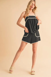 Aemi+Co Bali Rickrack Trim Cami | Daverri Fashions