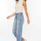 Kancan Ultra High Rise Distressed Straight Jeans Jeans