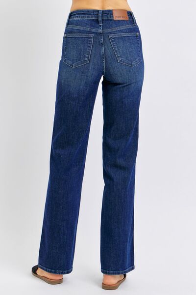 Judy Blue Full Size Tummy Control Straight Jeans Jeans