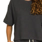Zenana Raised Rib Short Sleeve Tee & Pants Set - DAVERRI FASHIONS