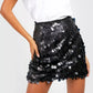 Sequin Mini Skirt - DAVERRI FASHIONS