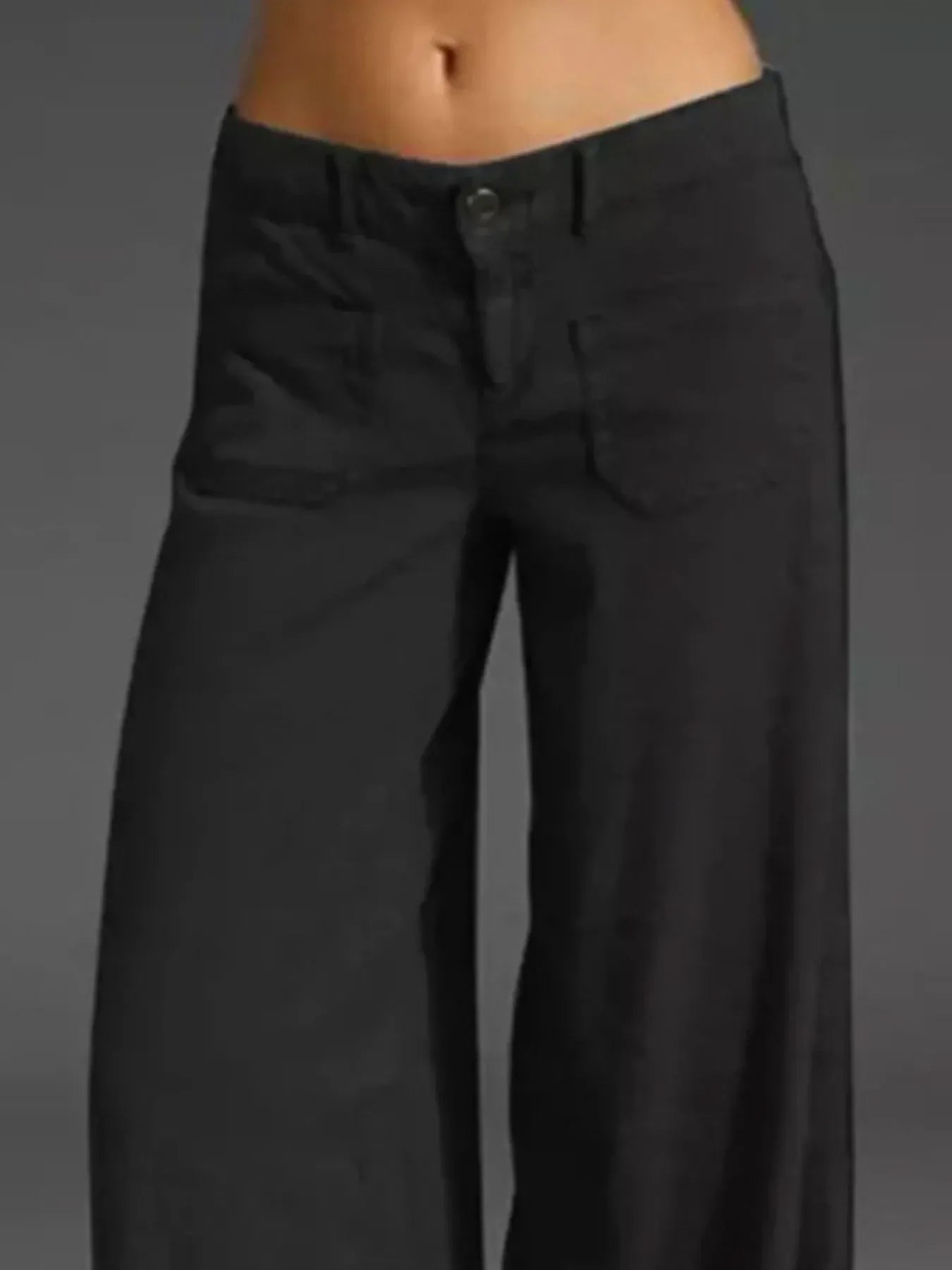 Full Size Wide Leg Jeans with Pockets Plus Size - DAVERRI FASHIONS