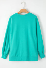 Round Neck Long Sleeve Sweatshirt | Sweatshirts Daverri Fashions