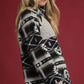Umgee Aztec Print Sherpa Pullover - DAVERRI FASHIONS