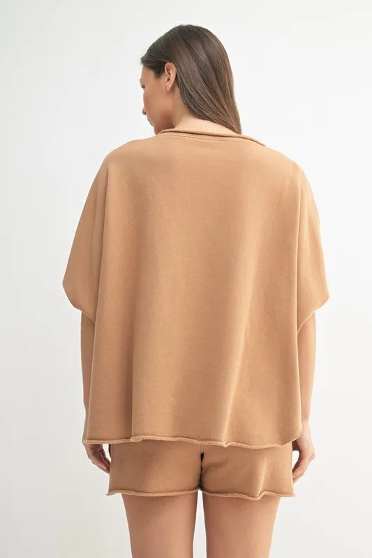 MONO B Malibu Vintage Dolman Top Tops