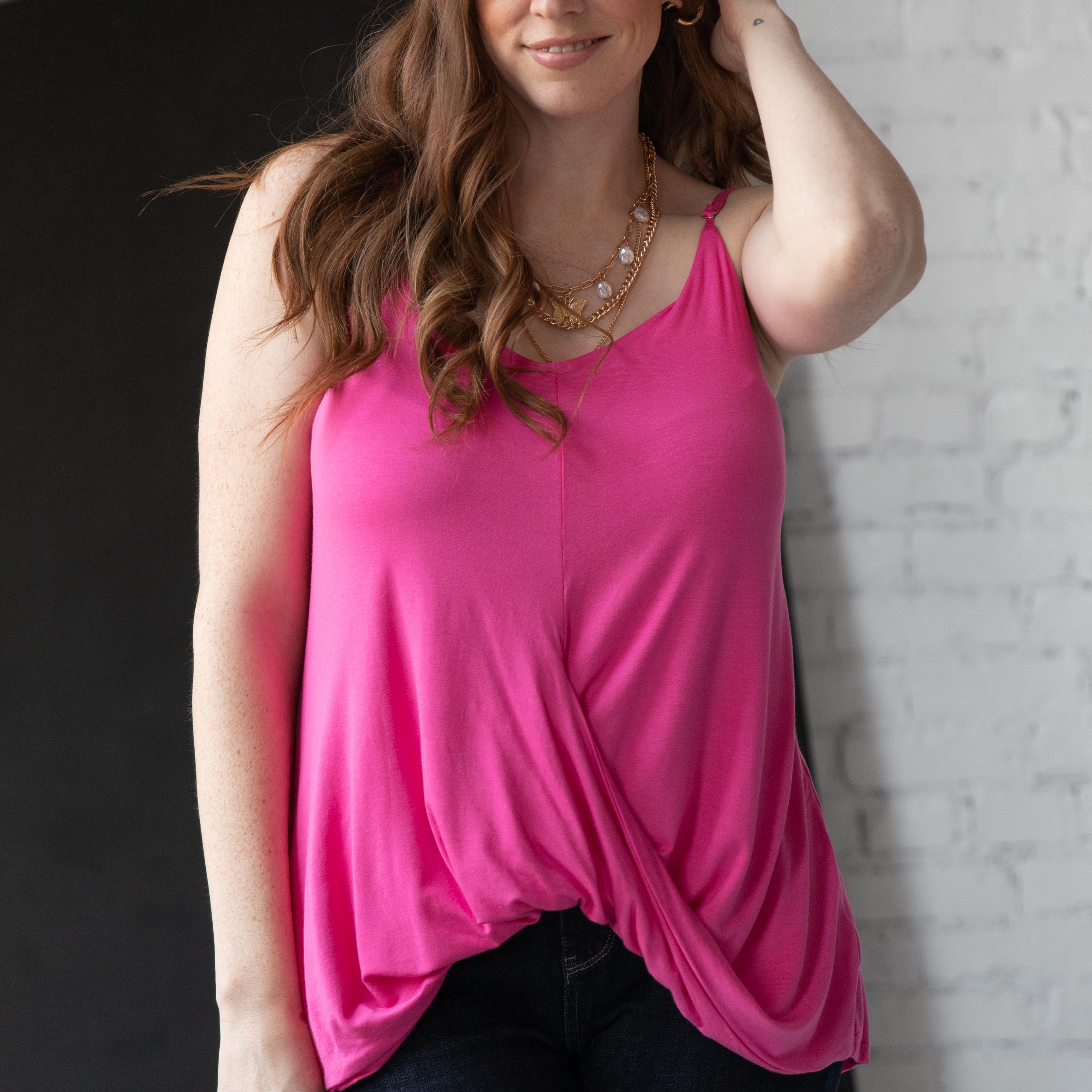 Think Pink Tank | Tank Tops Daverri Fashions