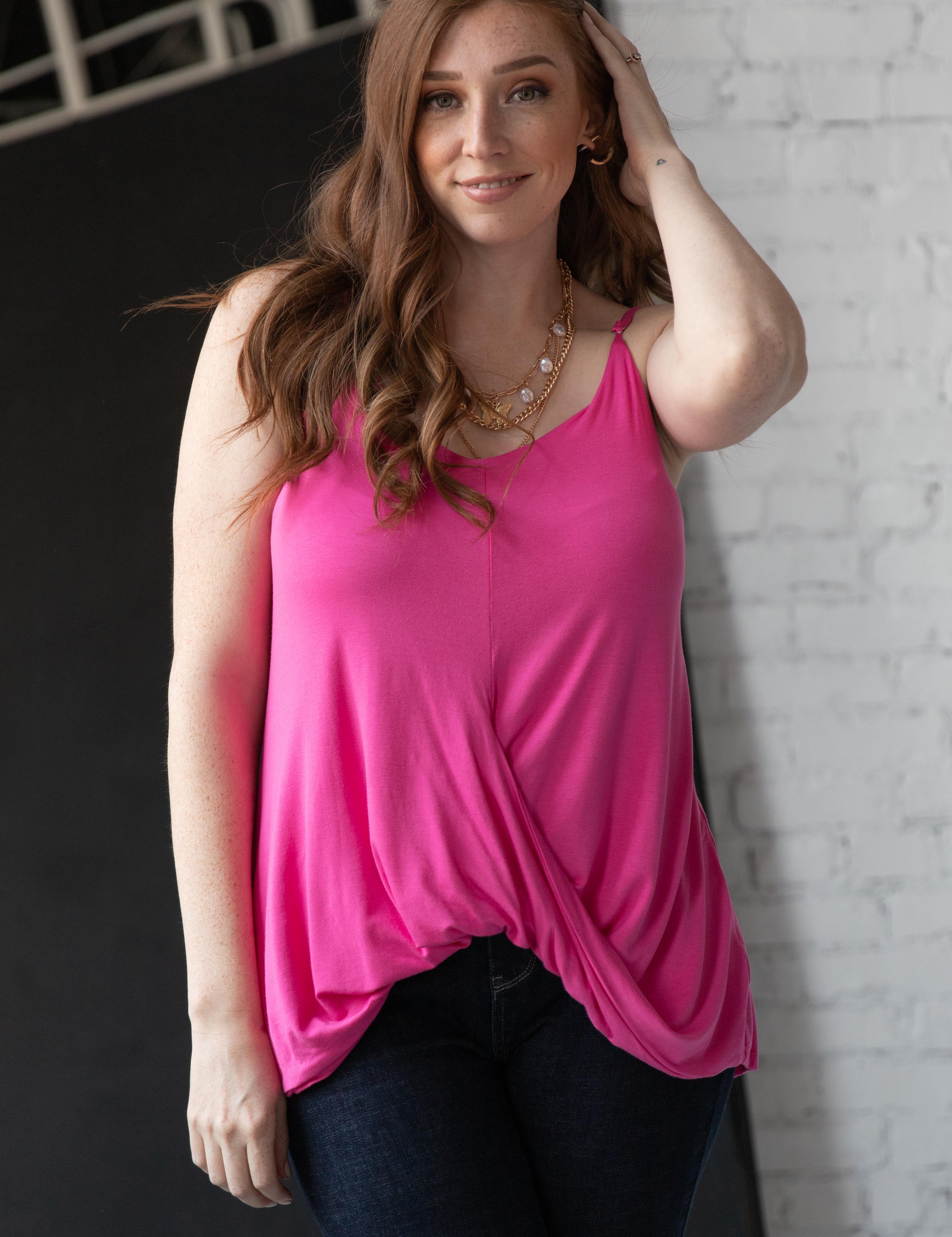 Think Pink Tank | Tank Tops Daverri Fashions