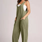 Lovelet V-Neck Wide Strap Overalls - DAVERRI FASHIONS
