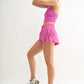 MONO B Smocked High Waist Shorts