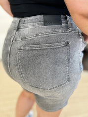 Judy Blue Full Size High Waist Washed Denim Shorts | Denim Shorts Daverri Fashions