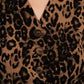 Annie Wear Stretch Leopard Denim Button Down Vest