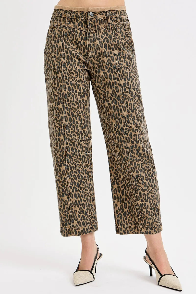 RISEN Full Size Mid Rise Crop Relaxed Jeans Plus Size Jeans
