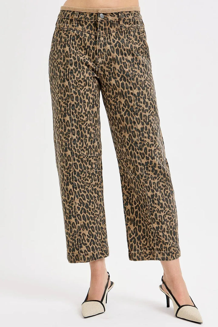 RISEN Full Size Mid Rise Crop Relaxed Jeans Plus Size Jeans