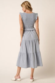 Mittoshop Smocked Ruffled Tiered Midi Dress