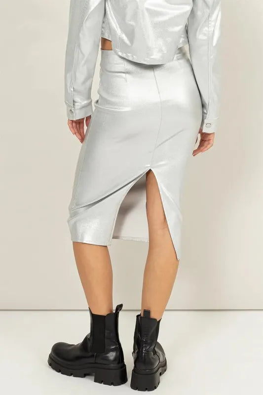 HYFVE Shimmer Midi Skirt