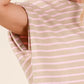 Lime 'N' Chili Striped Muscle Sleeve Top