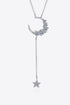 Star & Moon Moissanite Necklace - DAVERRI FASHIONS