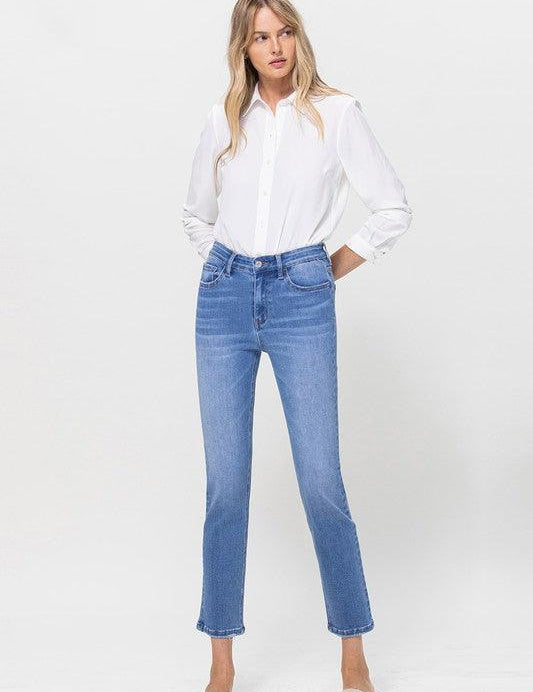 Vervet Stretch Crop Slim Straight Jeans PERFECT FOR NOW 31 Jeans