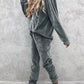 Kangaroo Pocket Hoodie and Pants Set - DAVERRI FASHIONS