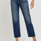 RISEN High Rise Slim Barrel Jeans - DAVERRI FASHIONS