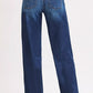 RISEN Mid Rise Wide Baggy Jeans - DAVERRI FASHIONS
