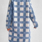 Plaid Button Up Long Sleeve Fleece Coat - DAVERRI FASHIONS