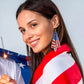Stars and Stripes Mesh Dangle Earrings Earrings