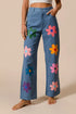 BiBi Flower Print Straight Legs Pants - DAVERRI FASHIONS