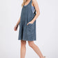 Mittoshop Low Scoop Neck Tank Washed French Terry Romper Rompers