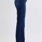 Judy Blue Full Size Raw Hem Straight Leg Jeans Jeans