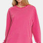 Zenana Full Size Pigment Dyed French Terry Sweatshirt - DAVERRI FASHIONS