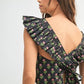 MABLE Floral Print Ruffle Top and Pants Set