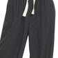 Zenana Linen Drawstring Pants Black - DAVERRI FASHIONS