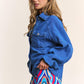 J.NNA Snap Down Long Sleeve Denim Shacket Shackets