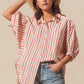 SO ME Multicolored Stripe Button Down Shirt