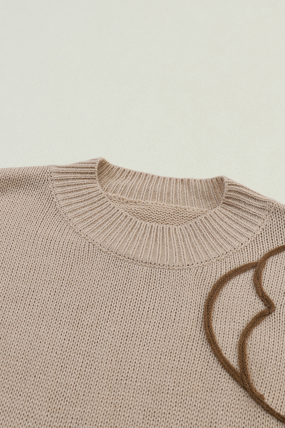 Floral Round Neck Drop Shoulder Sweater | Sweaters Daverri Fashions
