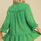 Umgee Full Size Mineral Washed Cotton Gauze Top Plus Size Shirts