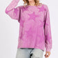 SAGE + FIG Mineral Wash Star Pattern T-Shirt - DAVERRI FASHIONS