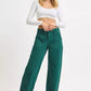 RISEN High Rise Ankle Cuffed Barrel Pants - DAVERRI FASHIONS