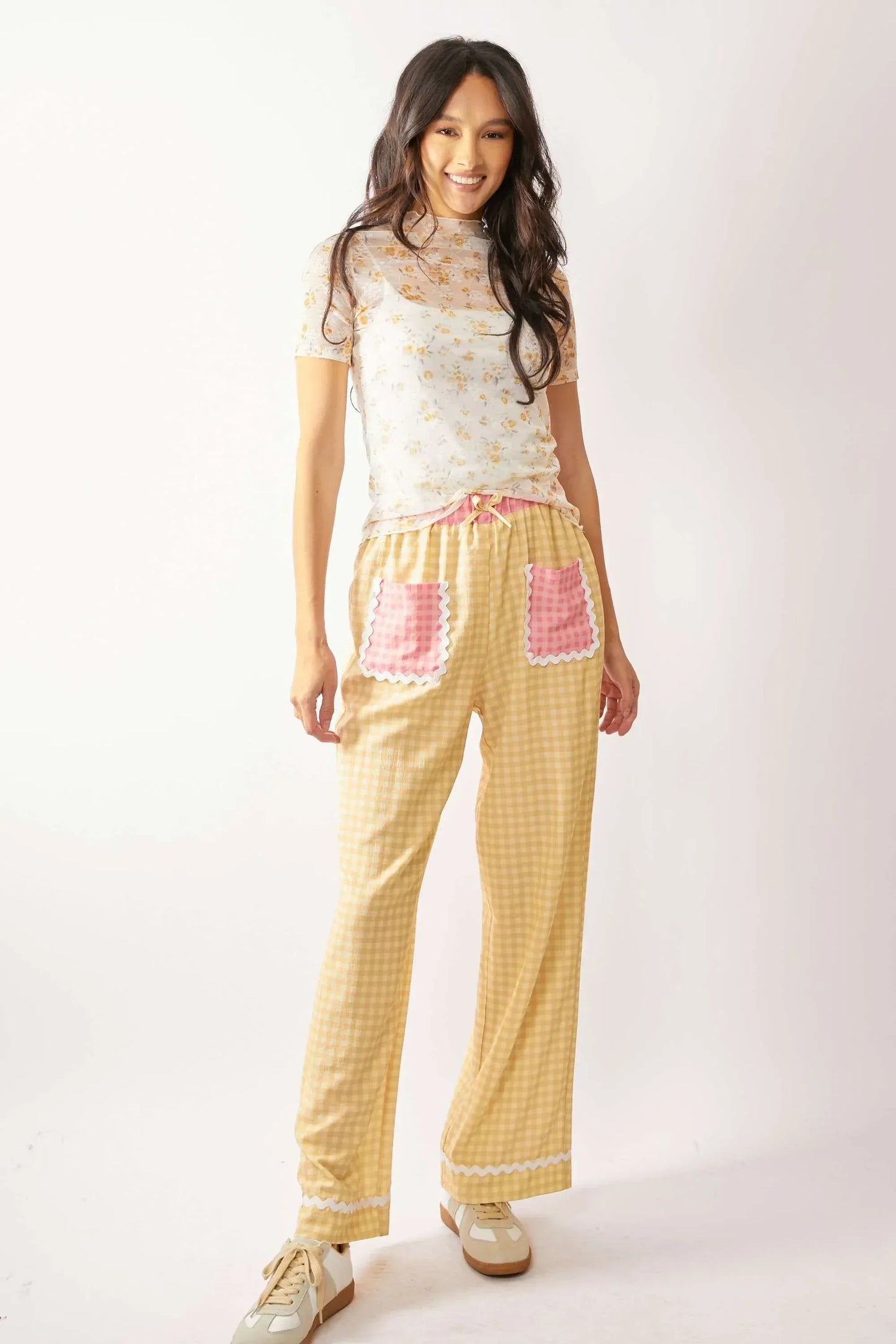 Davi & Dani Loose Turtle Neck Lace Mesh Sheer Top - DAVERRI FASHIONS