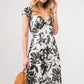 And The Why Ruffled Sleeve Tiered Floral Print Maxi Dress - DAVERRI FASHIONS