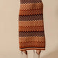 SO ME Multi Color Chevron Knit Skirt