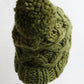 Oversized Chunky Knit Pom Beanie - DAVERRI FASHIONS