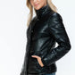 Snobbish Pocketed Zip Up Turtleneck Puffer Jacket M Jackets
