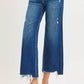 RISEN High Rise Crop Wide Leg Jeans - DAVERRI FASHIONS