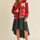 MABLE M Bomber Varsity Jacket with Patch Detail