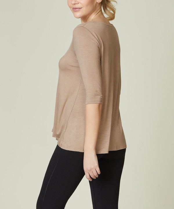 BAMBOO ELBOW TUNIC T